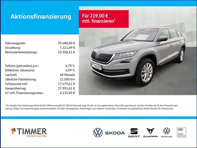 Skoda Kodiaq 2.0 TDI DSG 4x4 STYLE *LED *CARPLAY *RKAM *NAVI *