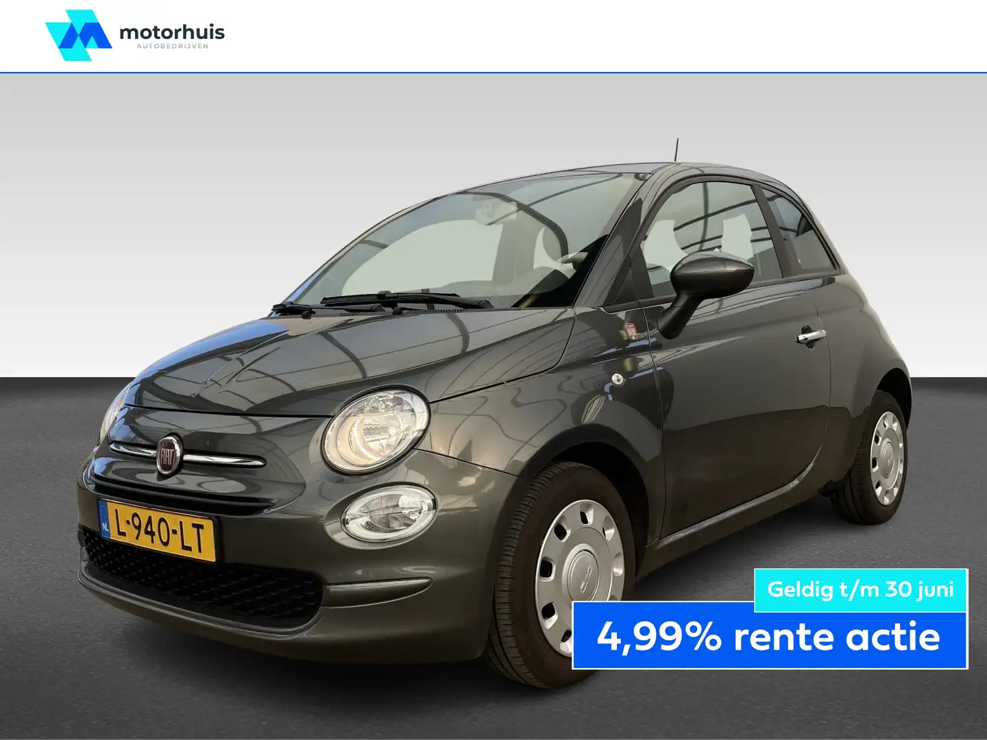 Fiat 500 1.0 70pk Hybrid Pop Gris - 1
