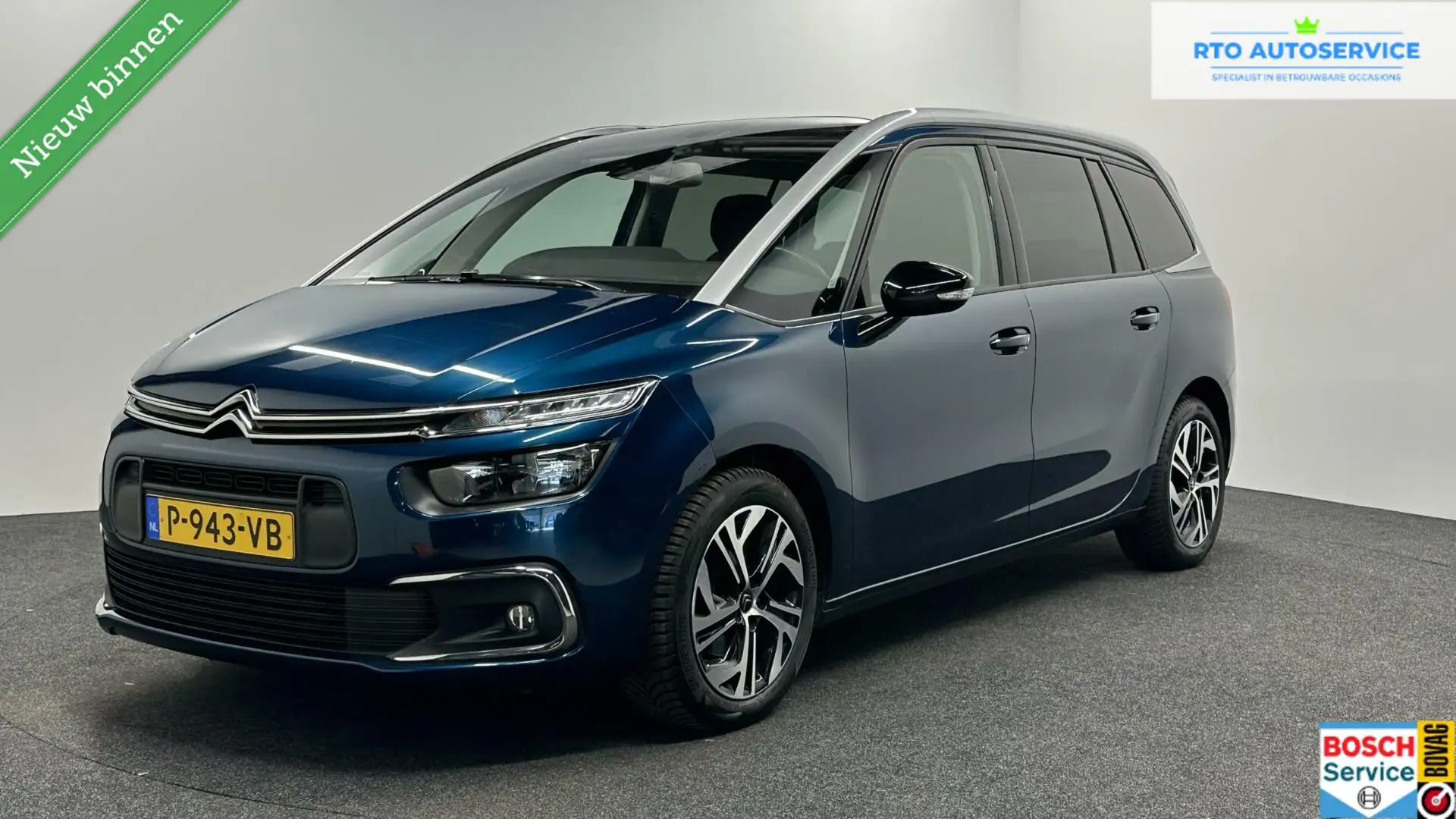 Citroen Grand C4 SpaceTourer 1.2 PureTech Live CAMERA NAVI LM Blauw - 1