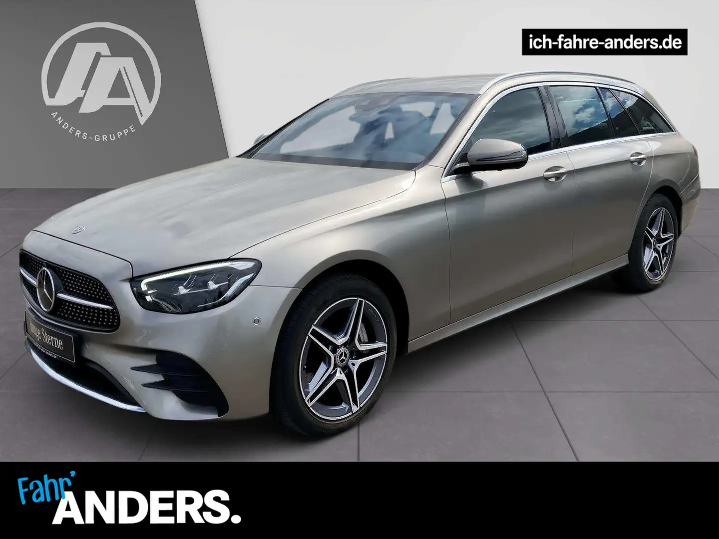 Mercedes-Benz E 300 de 4M T AMG+Sitzklima+Distr+HUD+LED+360° Silber - 1