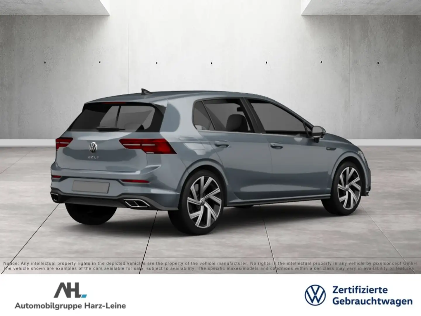 Volkswagen Golf VIII GOAL TSI+ACC+LED+EINPARKHILFE+TRAVEL ASSIST+A Grijs - 2