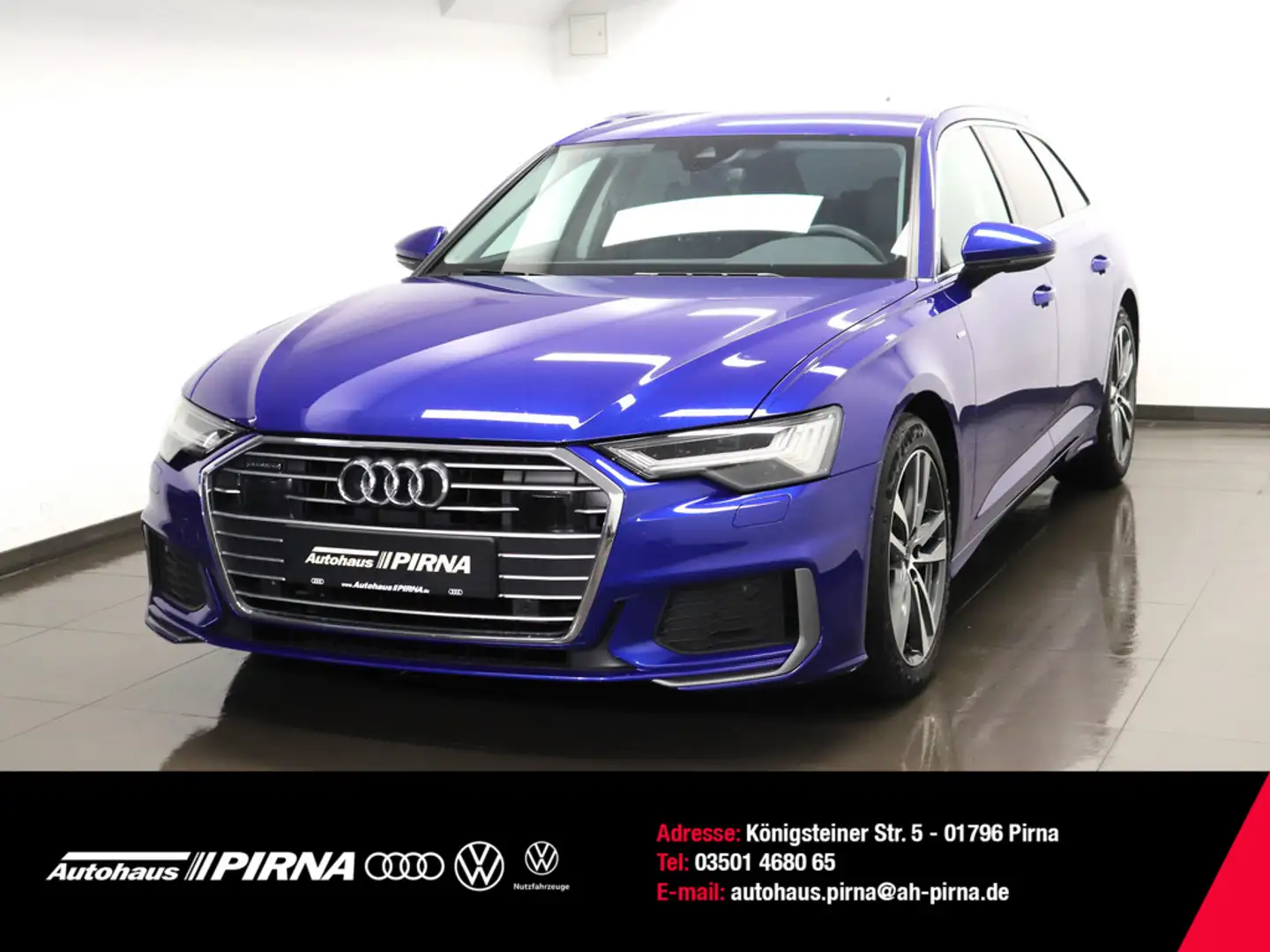 Audi A6 Avant 50 TDI quattro Standheizung Matrix Bleu - 1