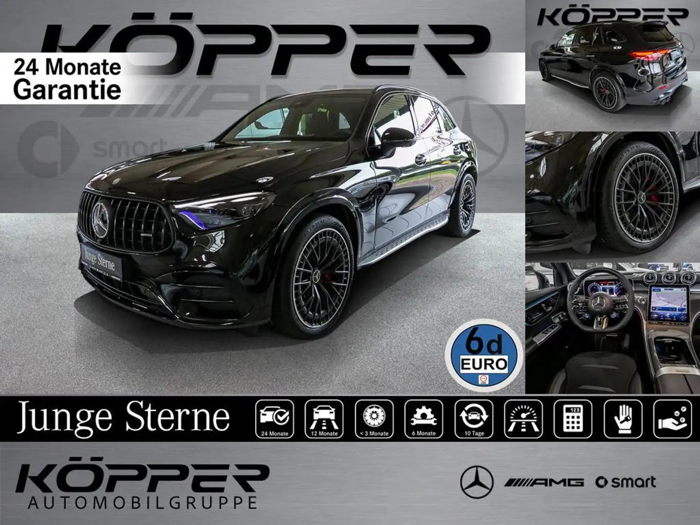 Mercedes-Benz GLC 43 AMG 4M PREMIUM PLUS AHK Pano Digi Light Zwart - 1