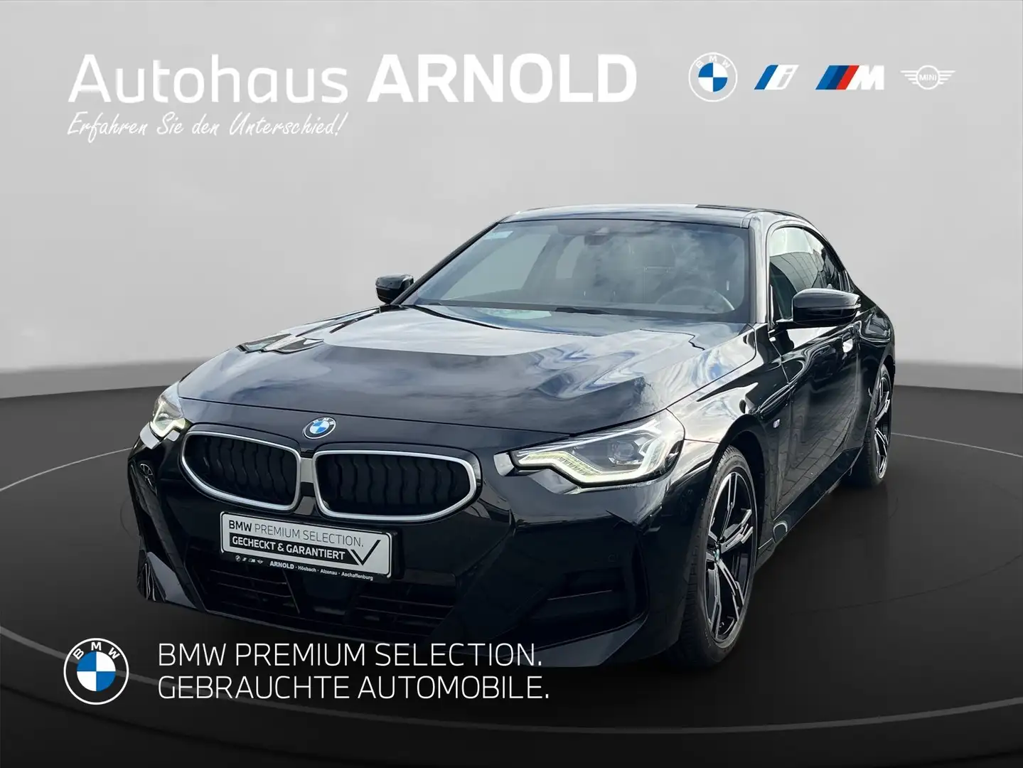 BMW 220 d Coupé M Sportpaket LED Tempomat Komfortzugang Schwarz - 1