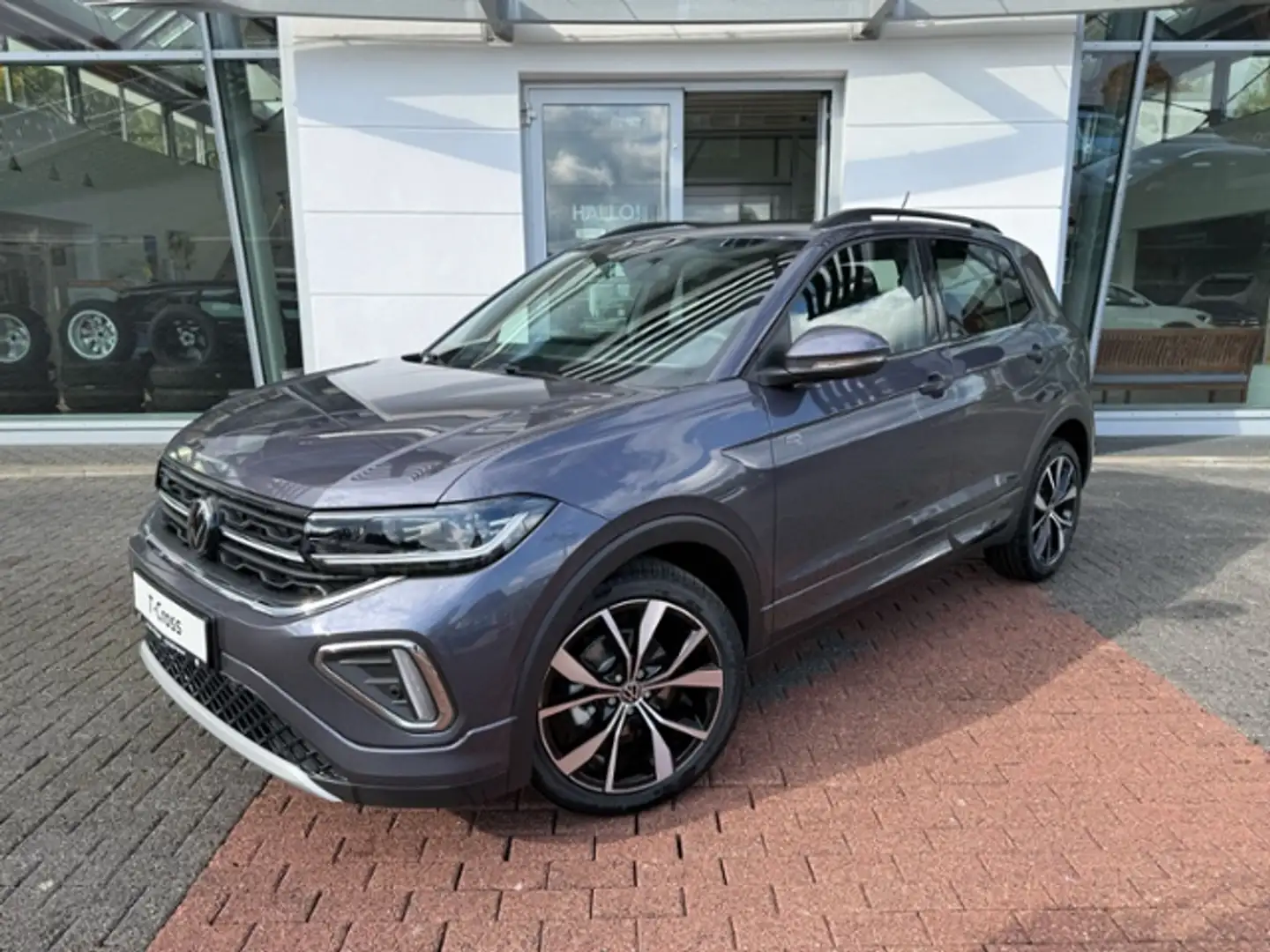 Volkswagen T-Cross 1.0 TSI R-Line DSG AHK Matrix,Kamera,SHZ,ACC Gris - 2