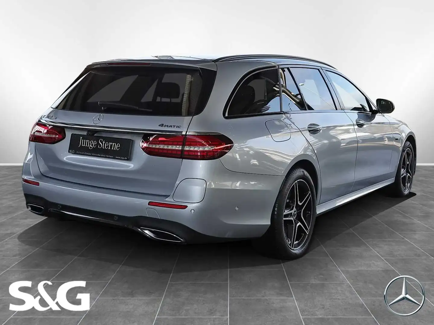 Mercedes-Benz E 300 de 4M T AMG DISTRONIC+360°+LED+MBUX+18" Argintiu - 2