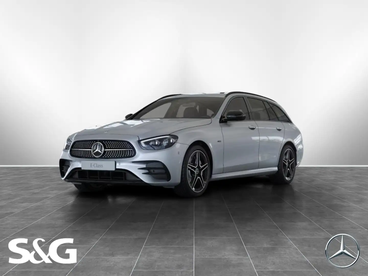 Mercedes-Benz E 300 de 4M T AMG DISTRONIC+360°+LED+MBUX+18" Silber - 1