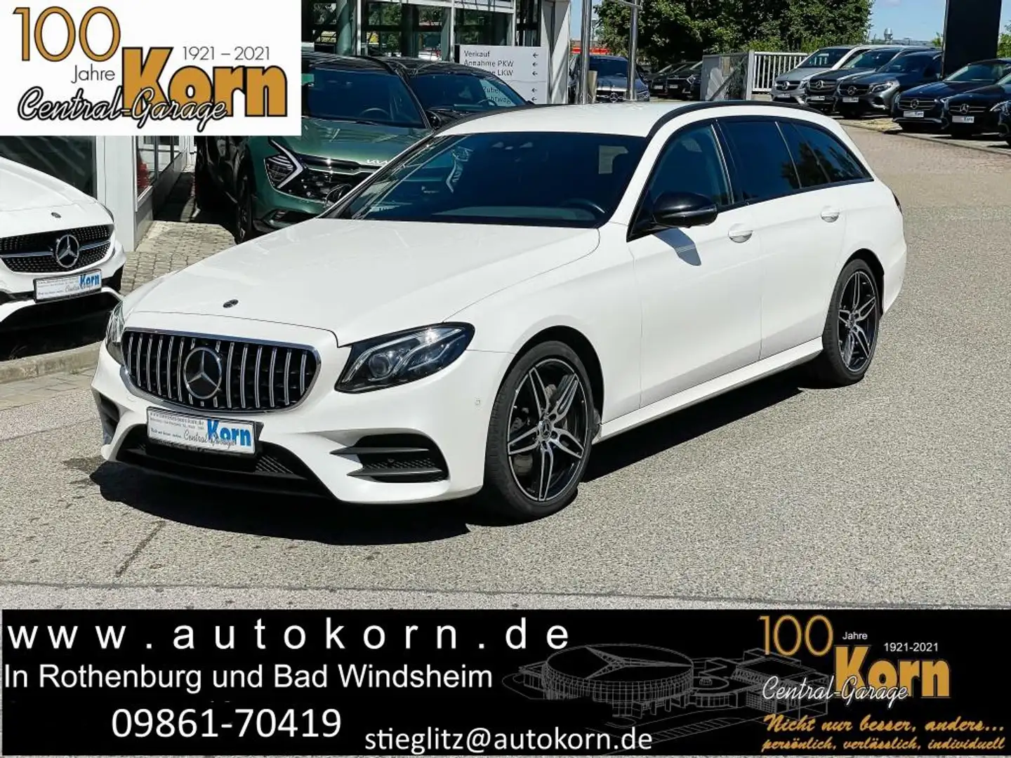 Mercedes-Benz E 350 d T AMG NightP AHK HeadUp Multi/LED 360K Bílá - 1