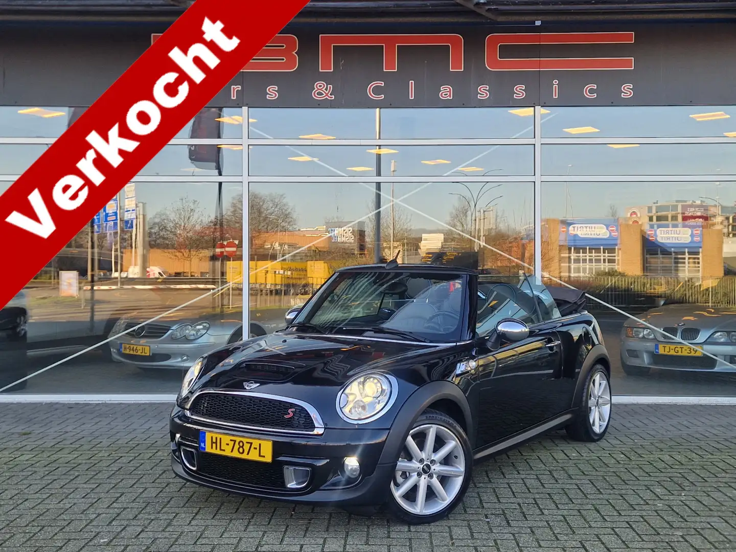 MINI Cooper S Cabrio Mini 1.6 Chili Highgate Navi Leder PDC Xenon Negro - 1