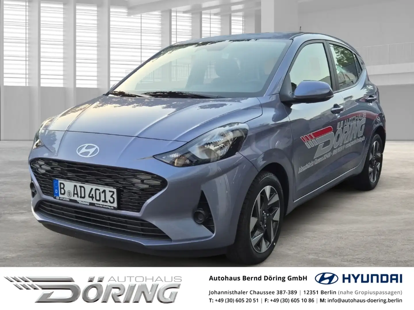 Hyundai i10 TREND 1.2 AUTOMATIK 79PS NAVIGATION Blau - 1