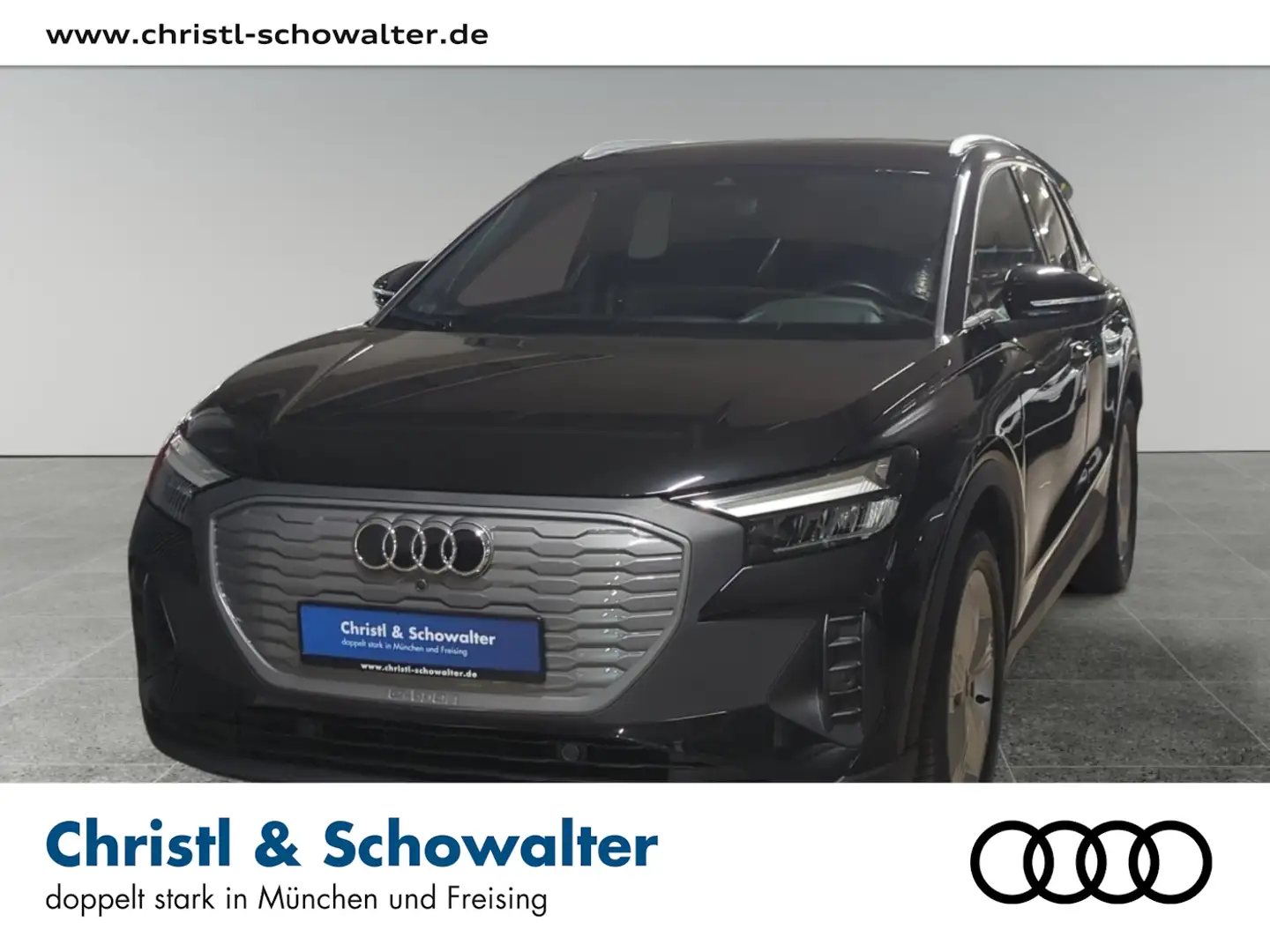 Audi Q4 e-tron Q4 40 e-tron S line Int. AHK LED NAVI KLIMA Zwart - 1