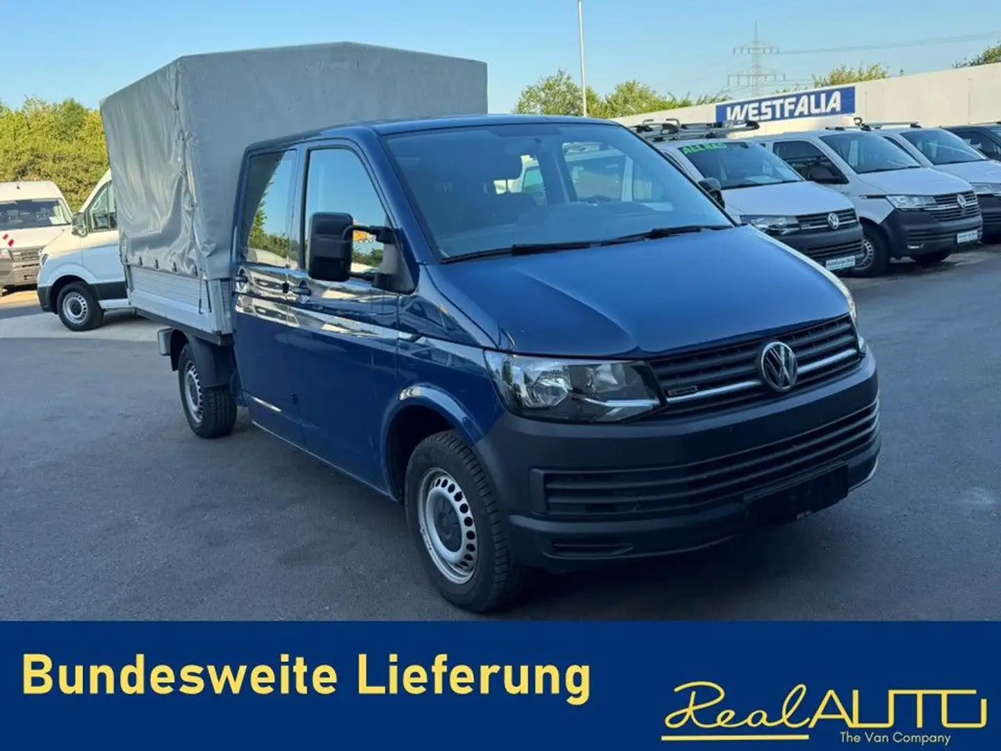Volkswagen T6 Transporter Doka/Pritsche TDI 4Motion Diff.sp Blau - 1