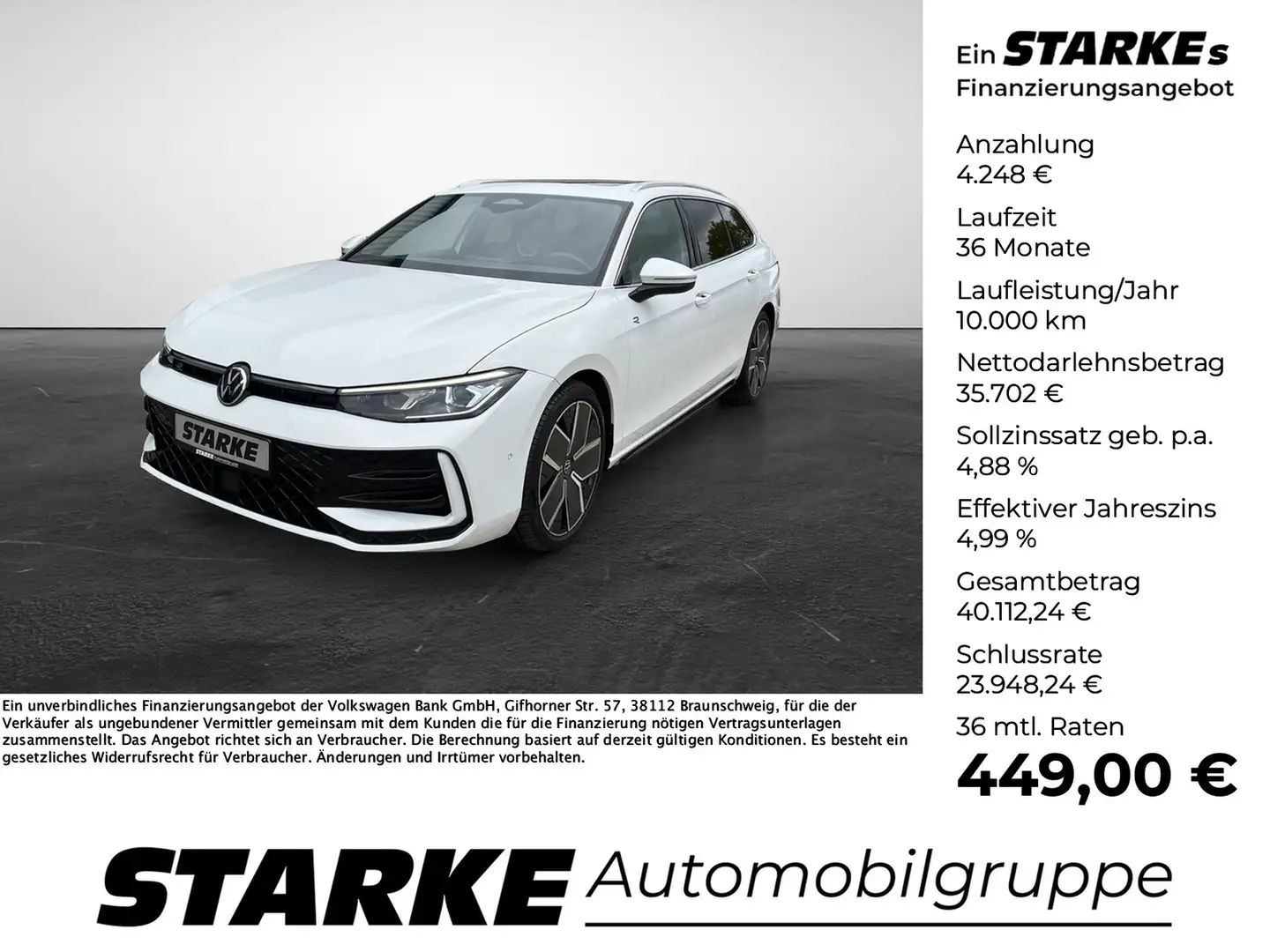 Volkswagen Passat Variant 2.0 TDI DSG R-Line Weiß - 1