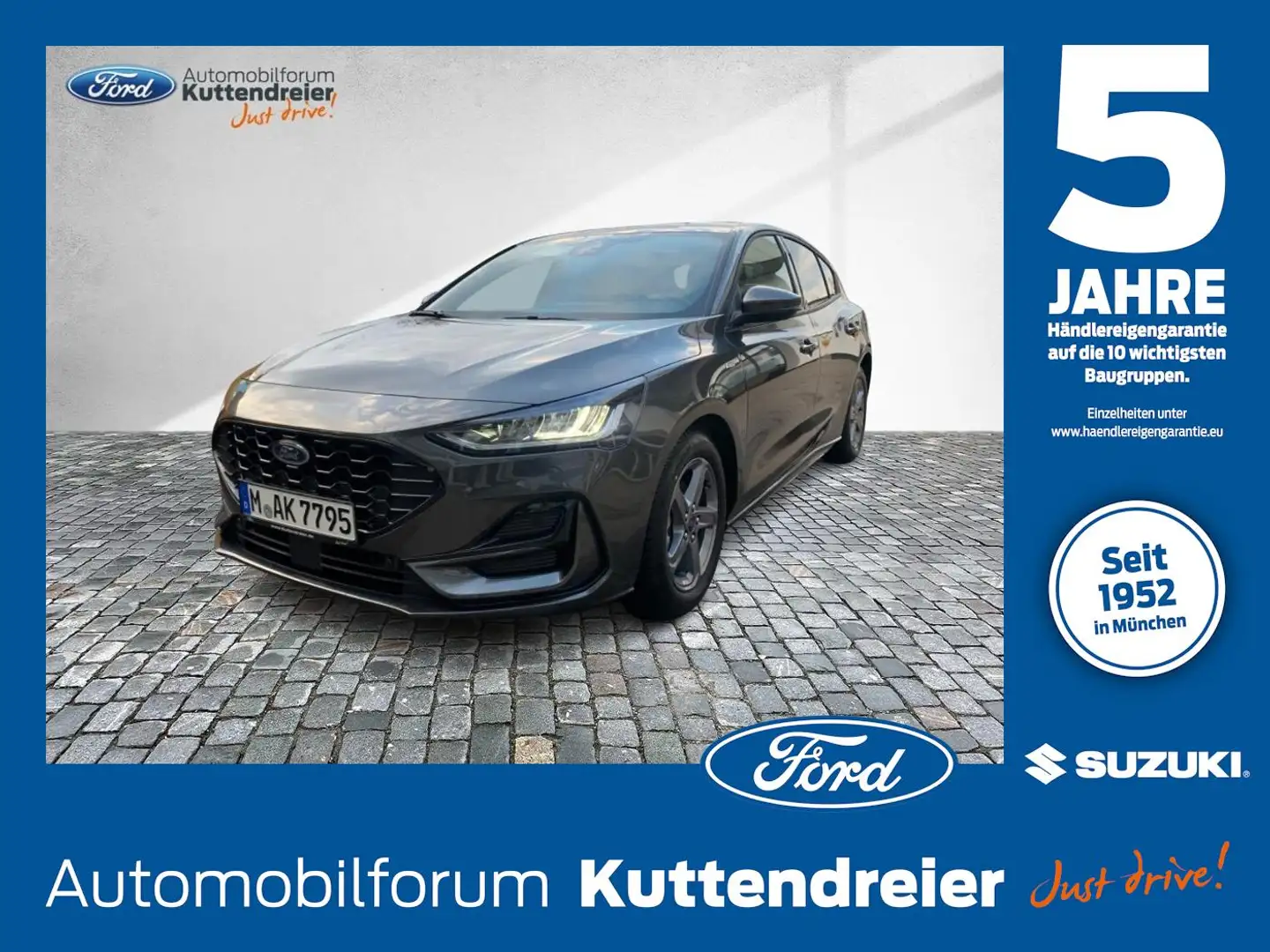 Ford Focus 1.0 EcoBoost Mild-Hybrid S/S ST-Line Gris - 1
