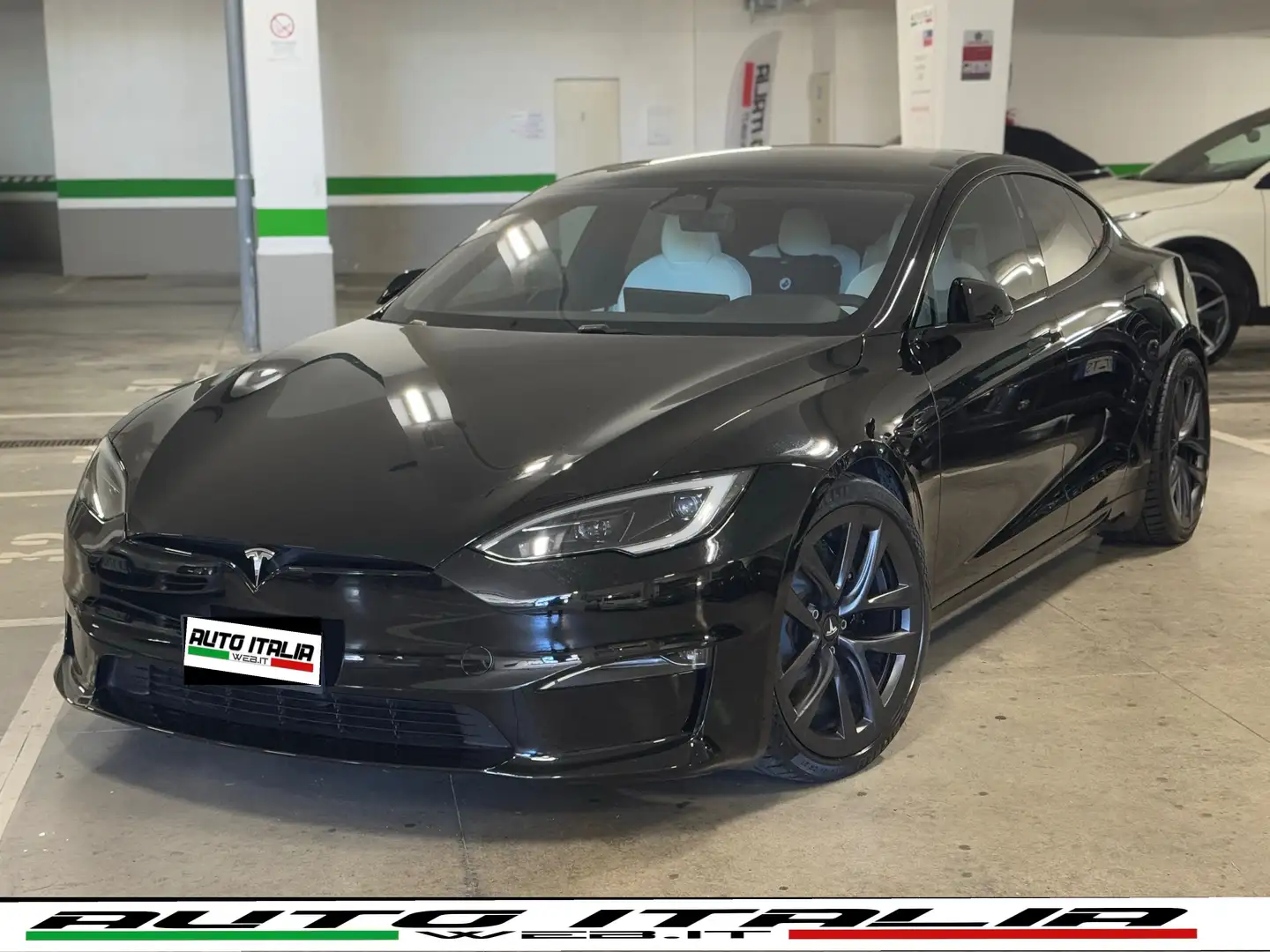 Tesla Model S LONG RANGE#C.LEGA21#VOLANTEYOKE#OPTICWHITE Nero - 1