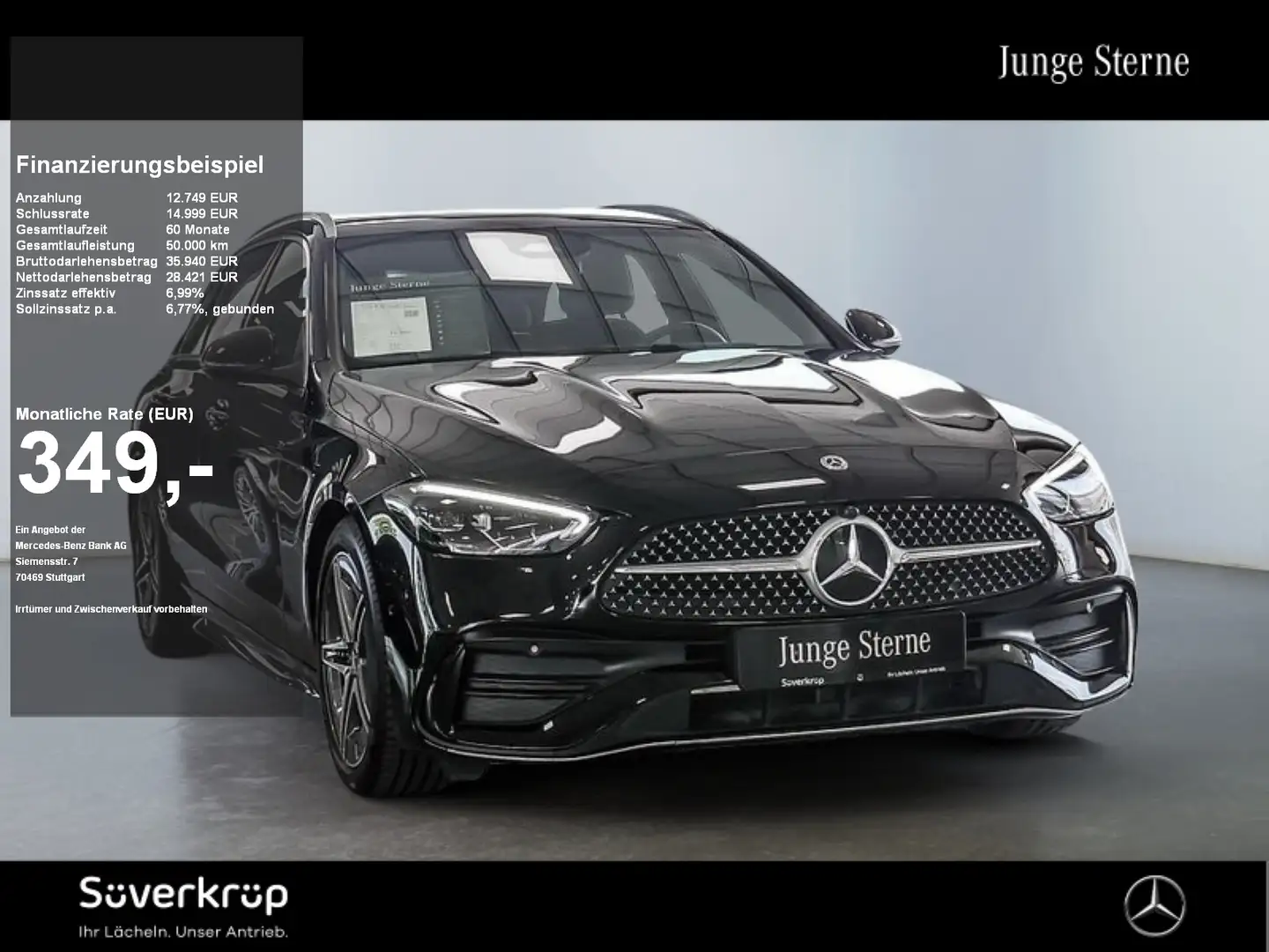 Mercedes-Benz C 220 T d // AMG SPUR AHK KAMERA PDC SHZ Schwarz - 1