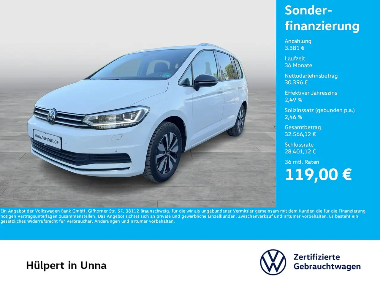 Volkswagen Touran 2.0 GOAL 7SITZE AHK ACC E-KLAPPE NAVI