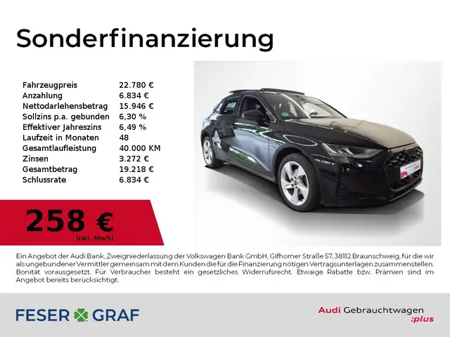 2024 Audi A3 in Black for sale
