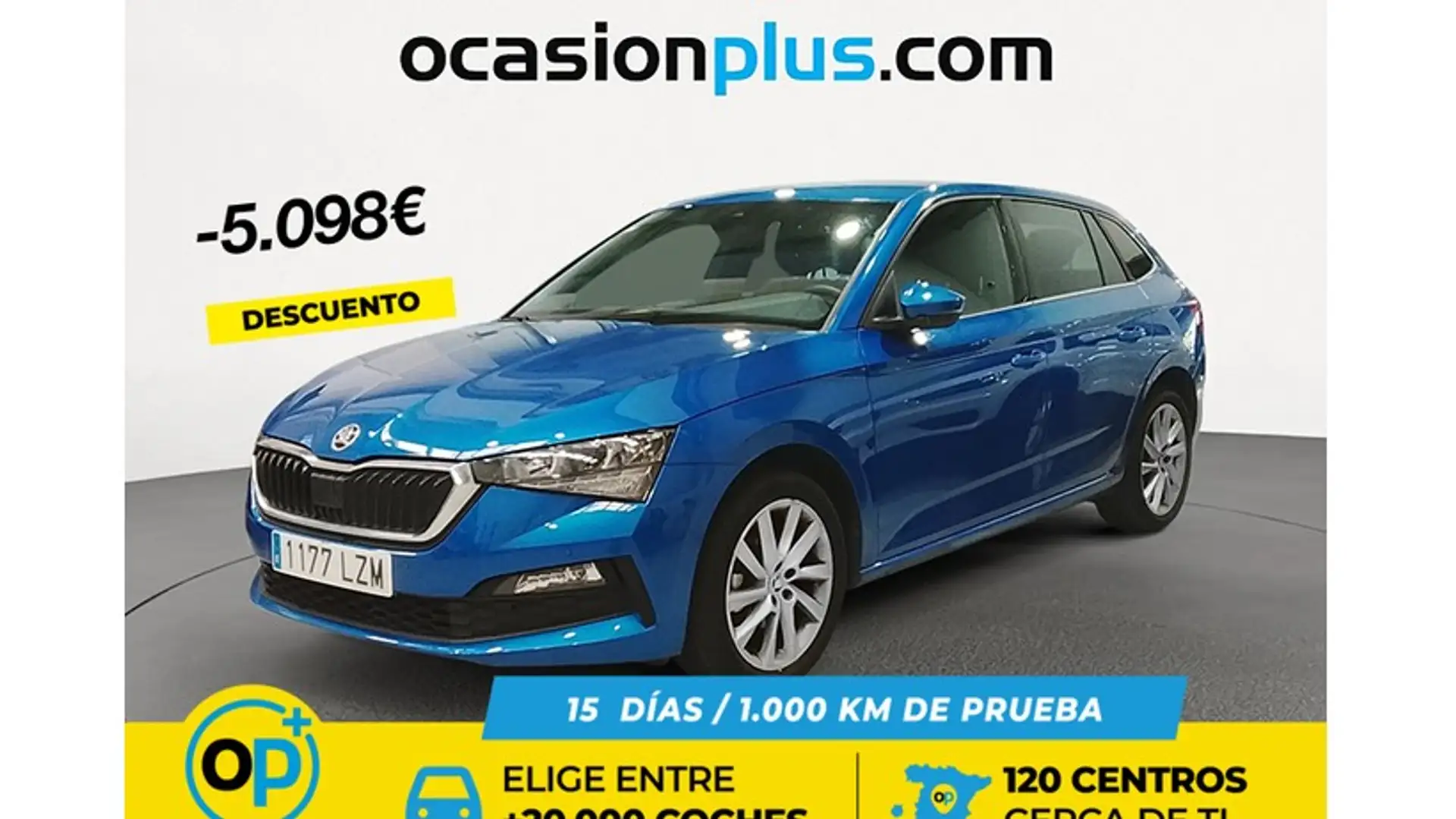Skoda Scala 1.5 TSI Style DSG 110kW Bleu - 1