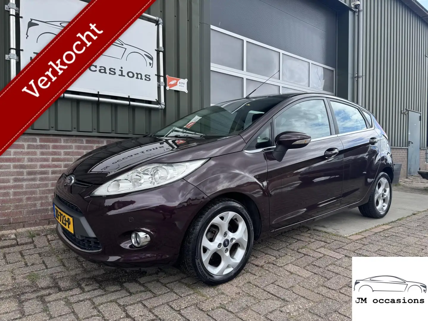 Ford Fiesta 1.4 Ghia|Airco|PDC|Stoel vw|Lm velgen|APK 3-2026 Paars - 1