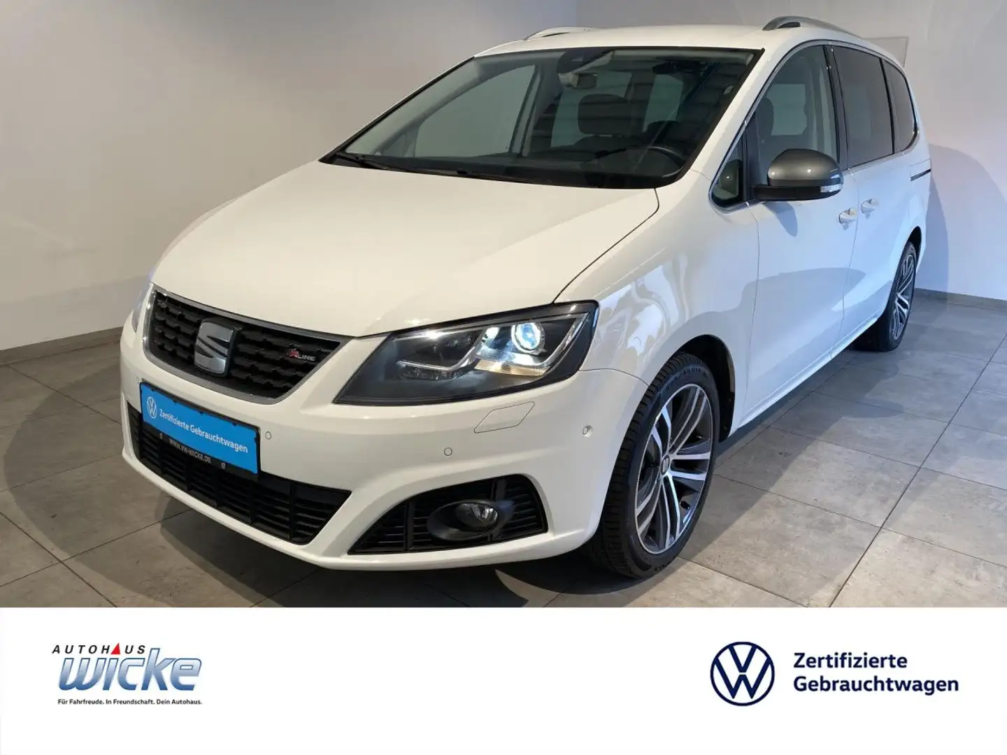 SEAT Alhambra 1.4 TSI DSG FR-Line NAVI KLIMA ACC KEYLES Weiß - 1