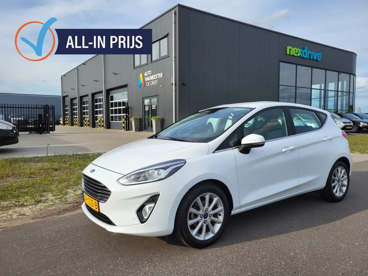 Ford Fiesta 1.0 Ecoboost 100 pk Titanium Winterpack Camera Uni Blanc - 1