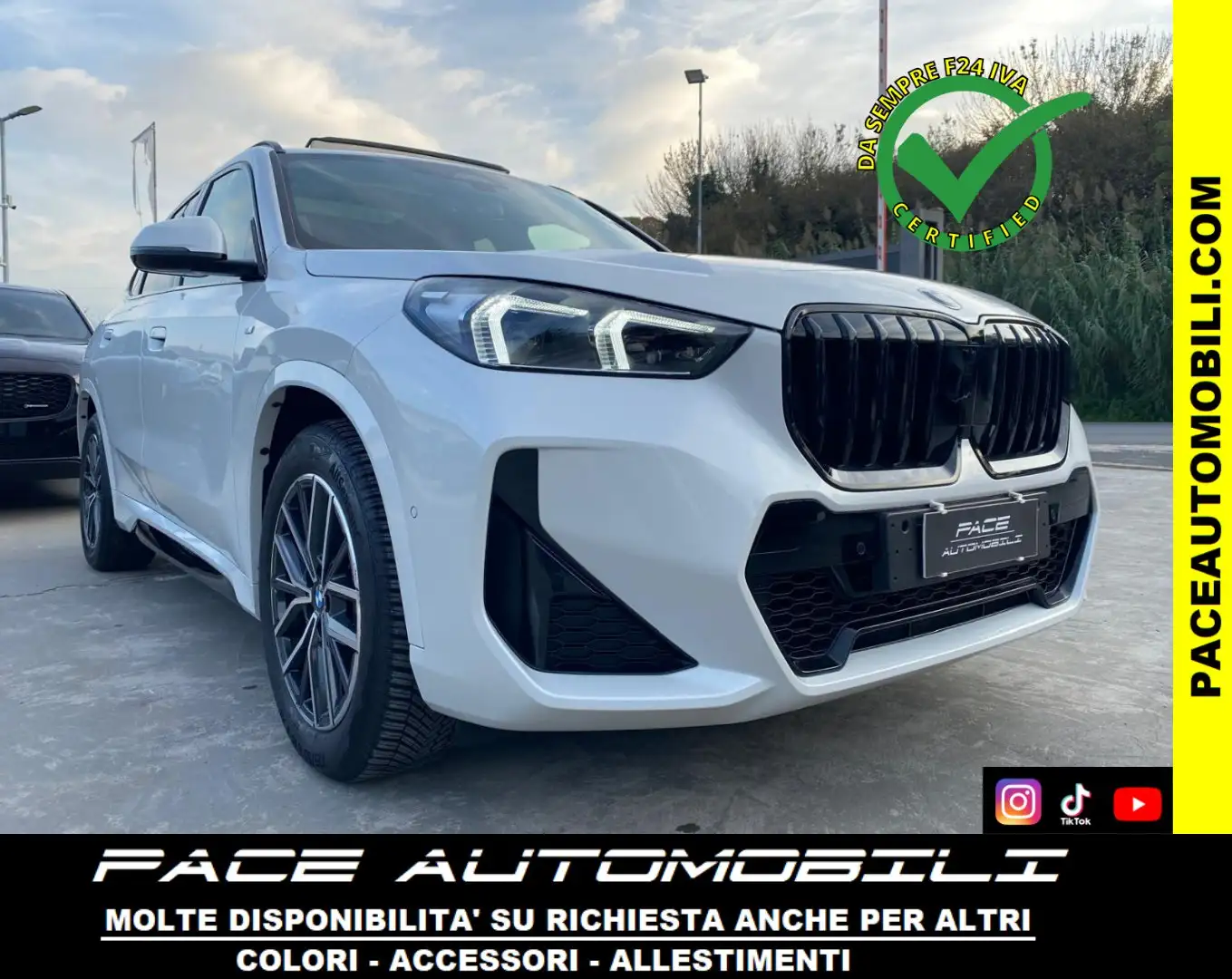 BMW X1 i M SPORT M-SPORT MSPORT LED PDC BLACK PACK TETTO Bianco - 1