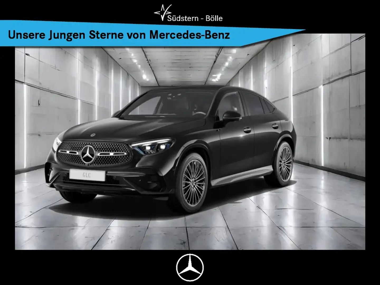 Mercedes-Benz GLC 300 4M Coupé AMG+AMBIENTE+DISTRO+MEMORY+MBUX Zwart - 1