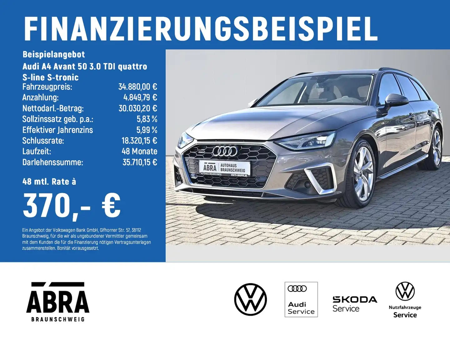 Audi A4 Avant 50 3.0 TDI quattro S-line S-tronic B&O+LE... Gris - 2