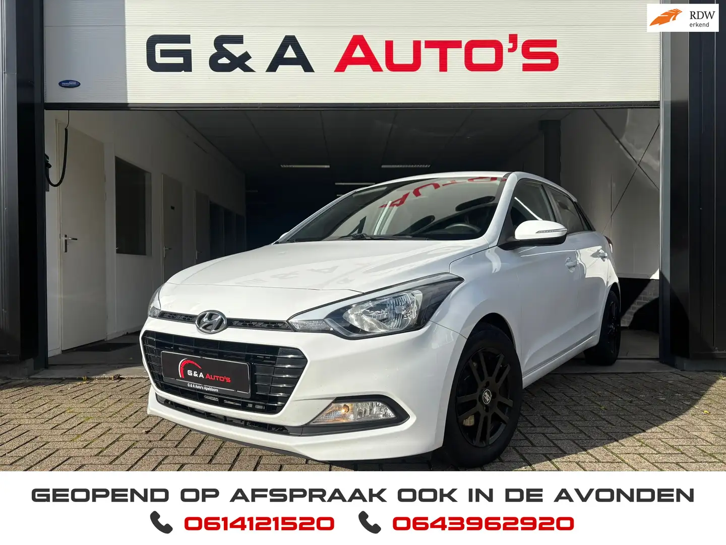 Hyundai i20 1.0 / Airco / Cruise CTRL / Line Assist / PDC/ 1e Blanc - 1