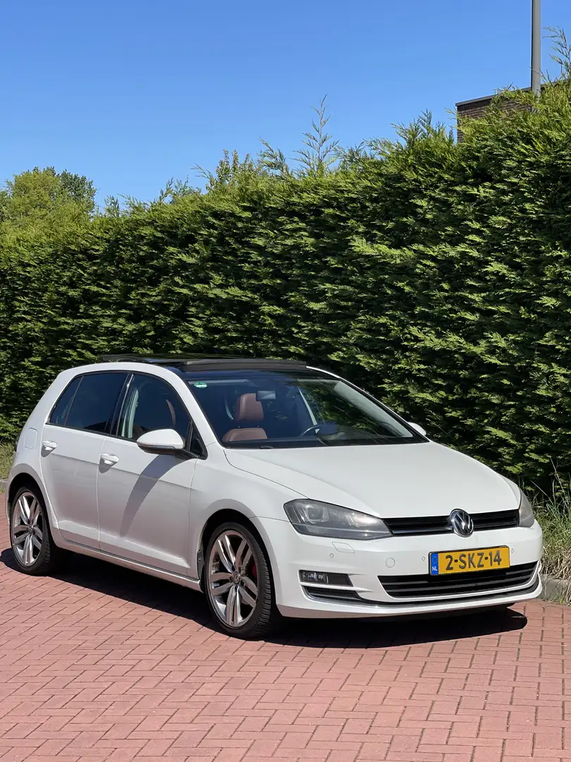 Volkswagen Golf 7 1.4 TSI  automaat pano keyles leer Wit - 1