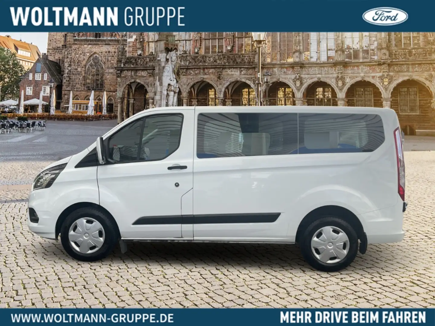 Ford Transit Custom Kombi 320 L1 Trend 2.0 L ,Klima v+h ,Sync 3,Rückfa Blanc - 2