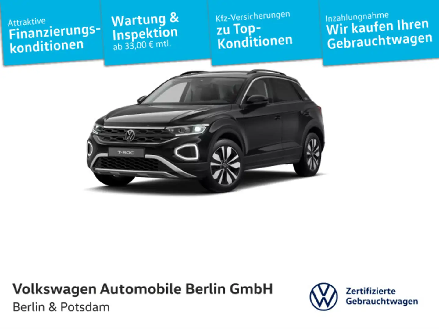 Volkswagen T-Roc 2.0TDI DSG GOAL NAVI AHK SHZ LED Schwarz - 1