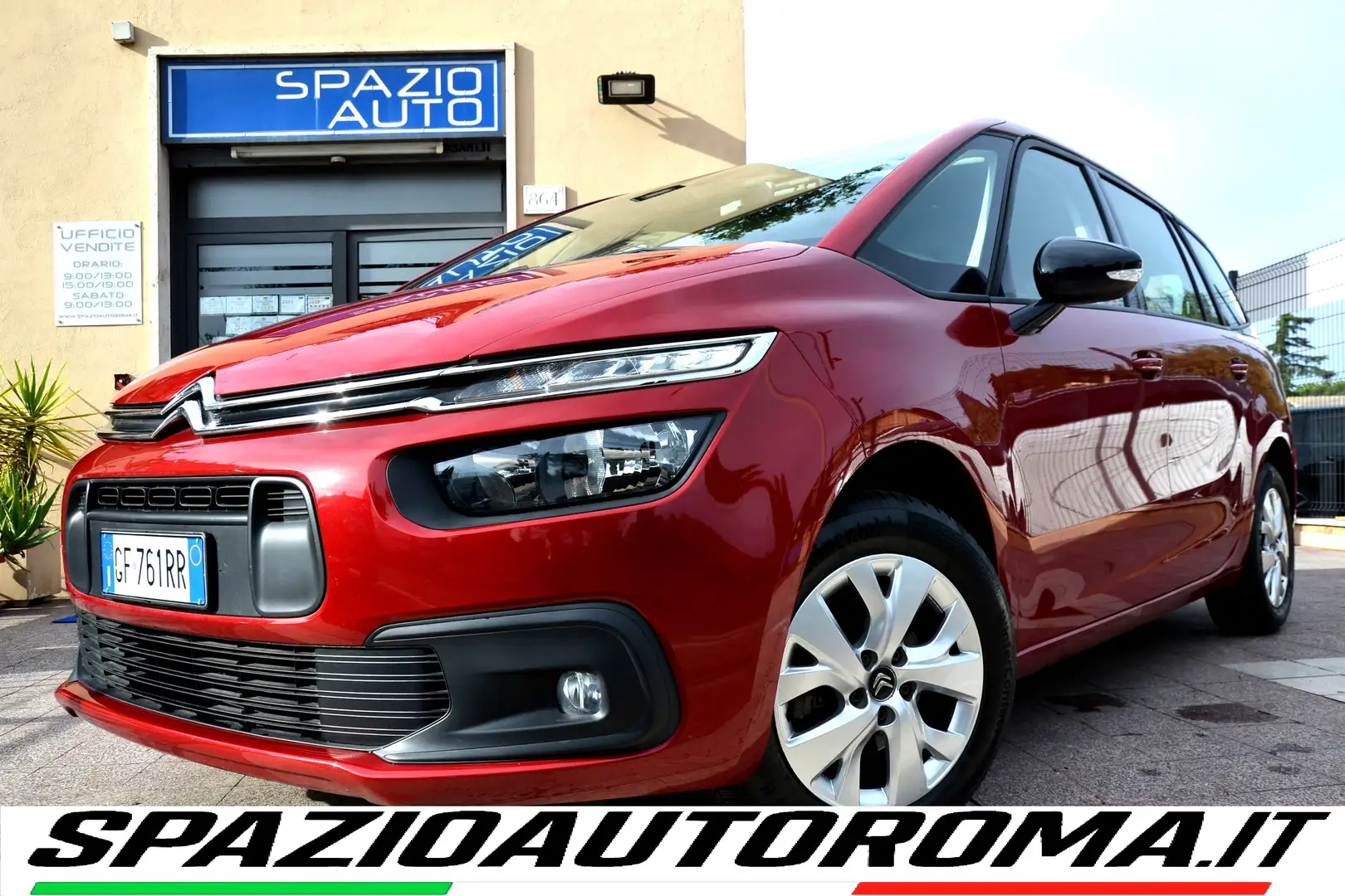 Citroen Grand C4 SpaceTourer 1.5 HDI 130CV AUTO.+LED+7P+NAVI+CRUISE+PDC+PRIVACY Rouge - 1