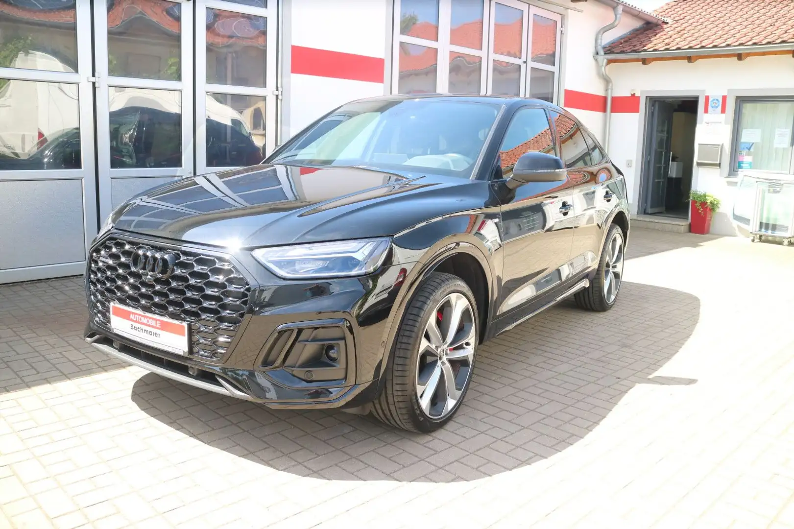 Audi Q5 Sportback 40 TDI quattro S line-AHK-Standhzg. Negro - 1