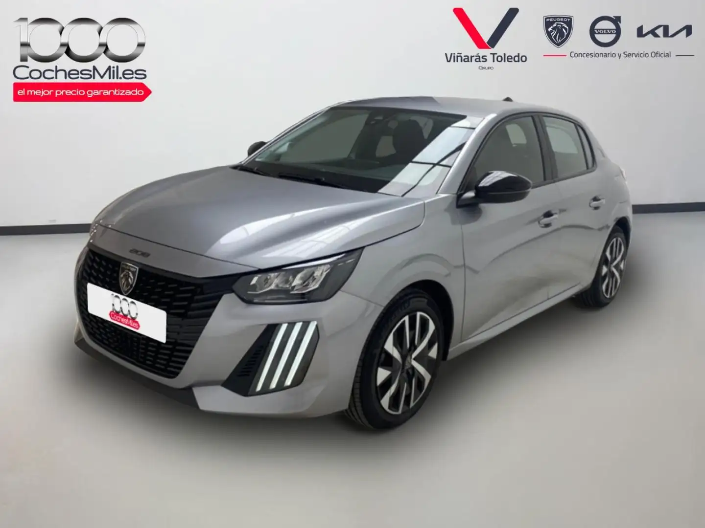 Peugeot 208 1.2 Puretech S&S Active 100 Gris - 1