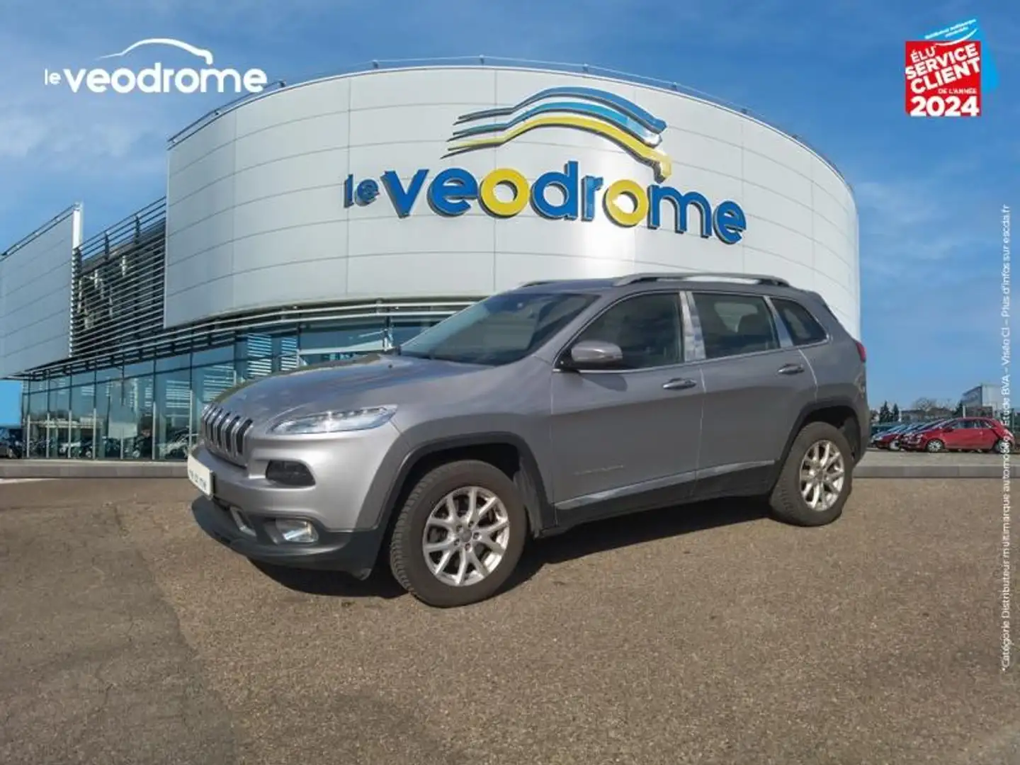 Jeep Cherokee 2.0 MultiJet 170ch Longitude Active Drive I BVA S/S Radar AR Zilver - 1