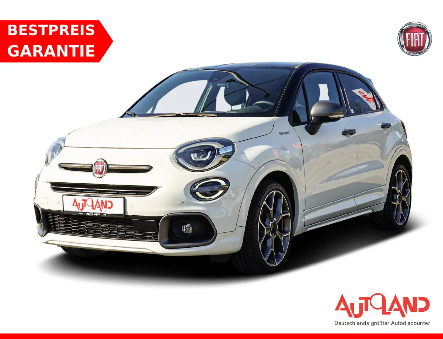 Fiat 500X 1.6 Sport LED Navi DAB Kamera ACC Weiß - 1