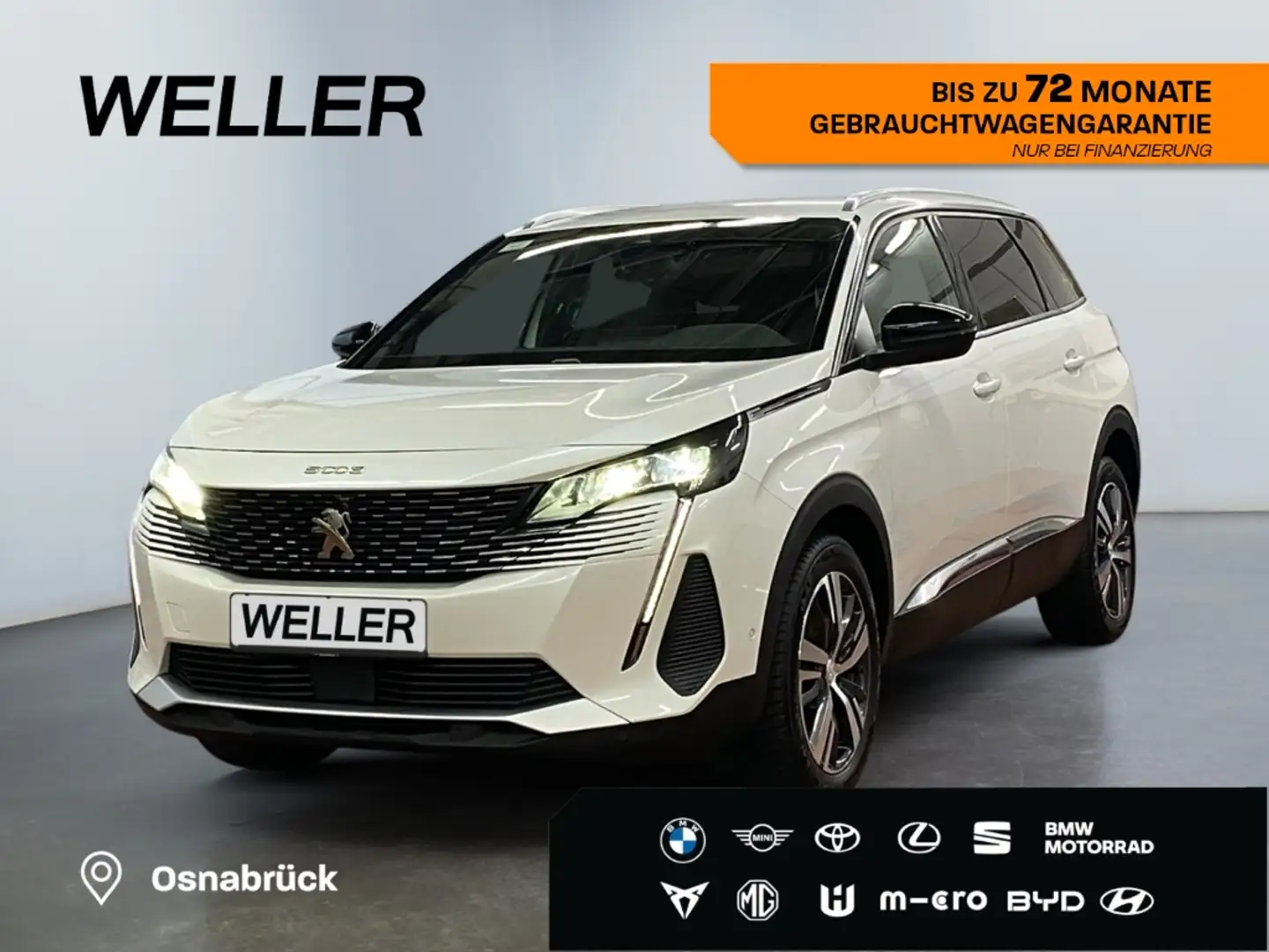 Peugeot 5008 PureTech 130 Allure Pack *7-Si*360°*Navi*SHZ* Blanc - 1