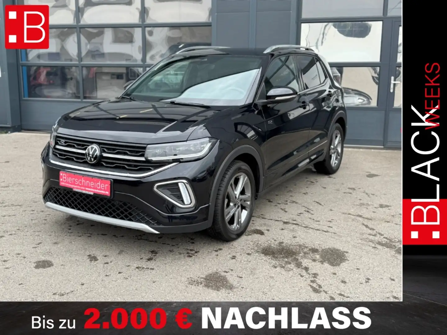 Volkswagen T-Cross 1.0 TSI R-Line IQ.LIGHT NAVI KAMERA ACC SHZ Nero - 1