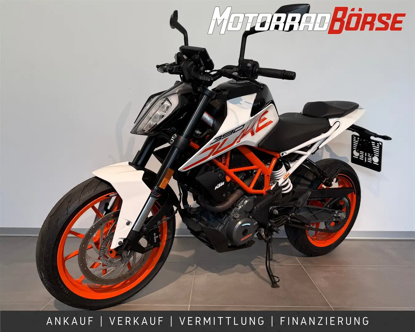 KTM 390 Duke Teilzahlung ab 38 Euro monatlich Weiß - 1