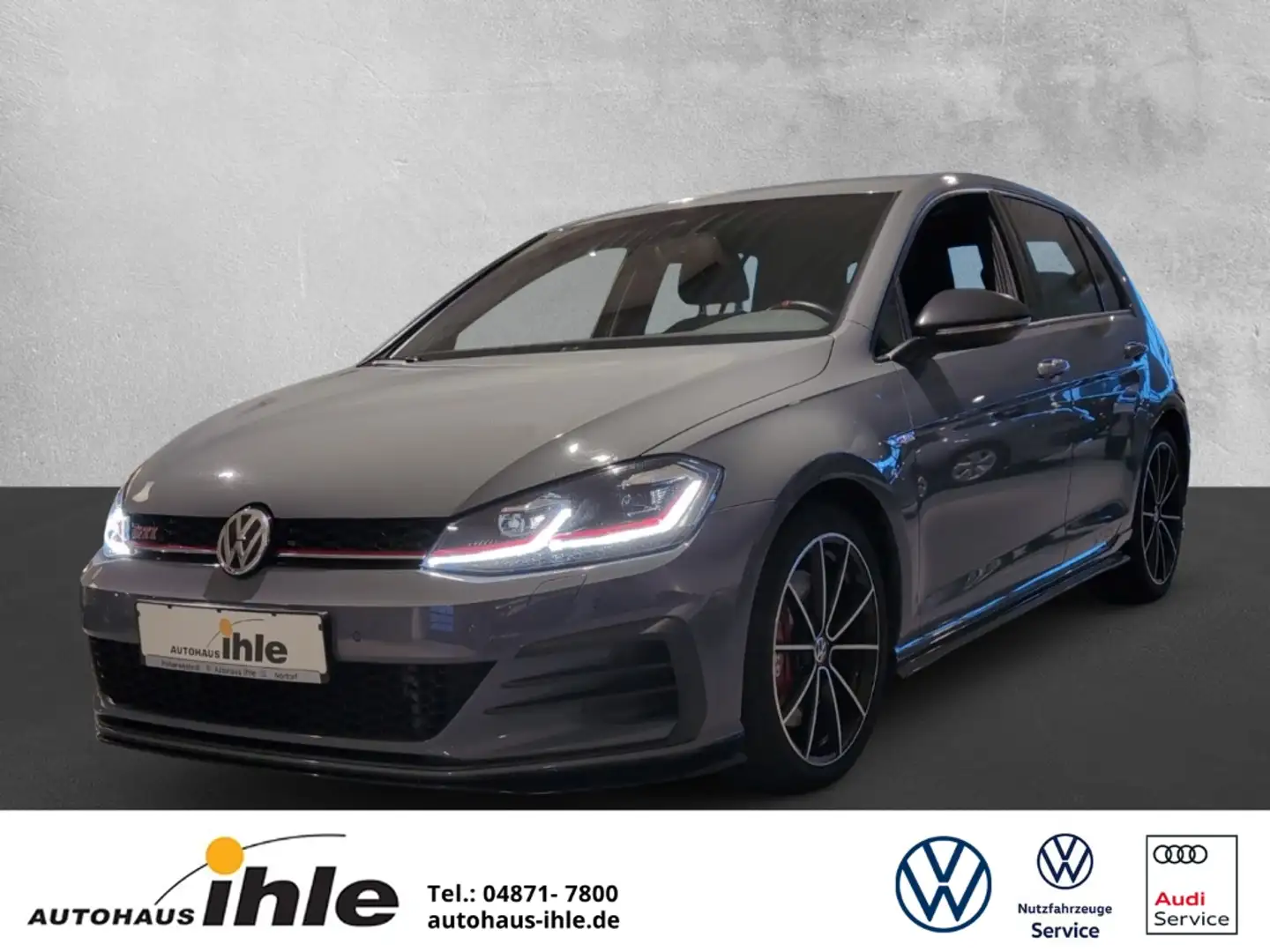 Volkswagen Golf GTI VII TCR 2,0 TSI DSG NAVI+ACC+TOTWINKELASSIS. Grau - 1