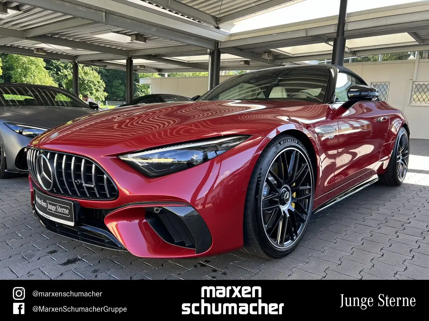 Mercedes-Benz SL 63 AMG AMG SL 63 4M+ Carbon+Perf.Sitze+Lift+Burm3D+21" Roşu - 1
