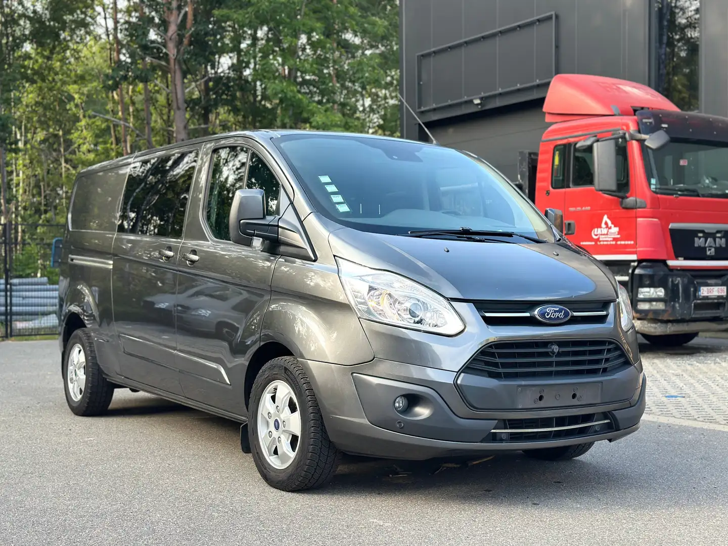 Ford Transit Custom L2H1 *Automaat*6 Zits*A/C*NEW MOTOR Grijs - 1