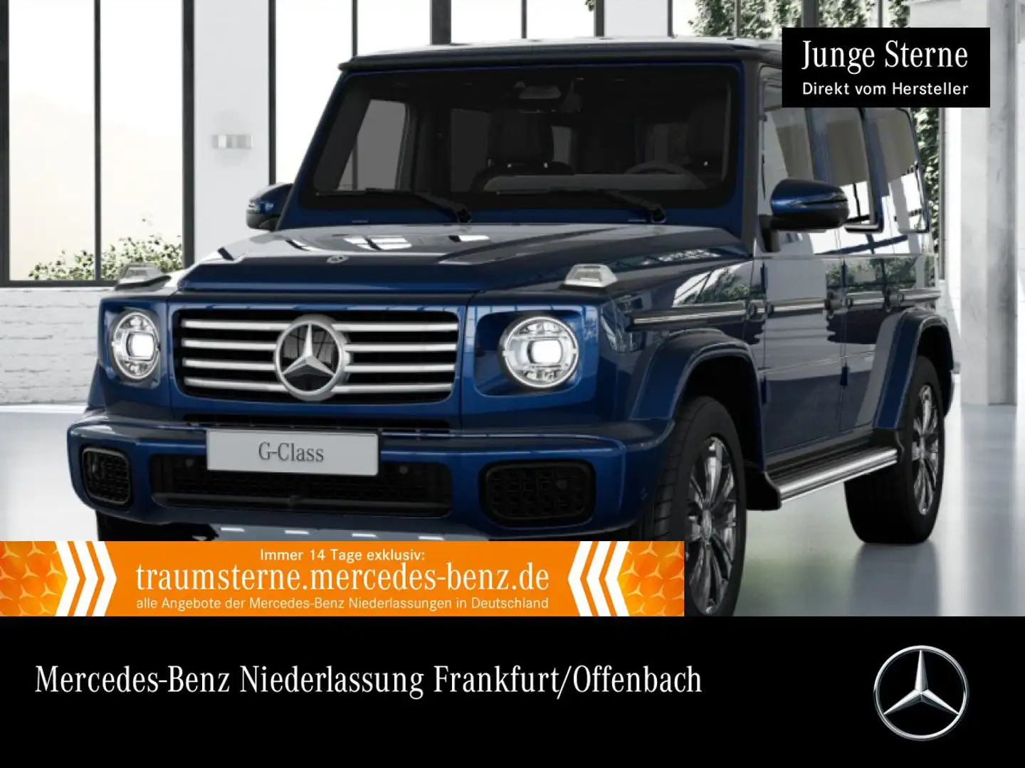 Mercedes-Benz G 450 d Exclusive Burmester 3D 360° Stdhzg Distr+ Blauw - 1