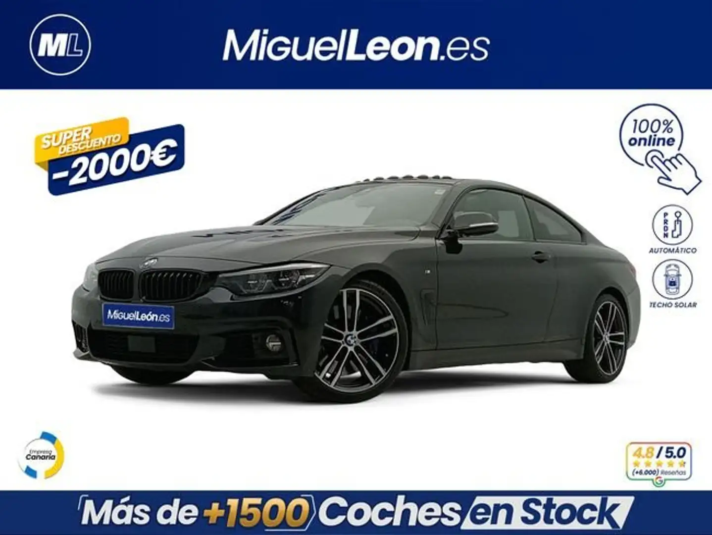 BMW 430 430i Auto. Negro - 1