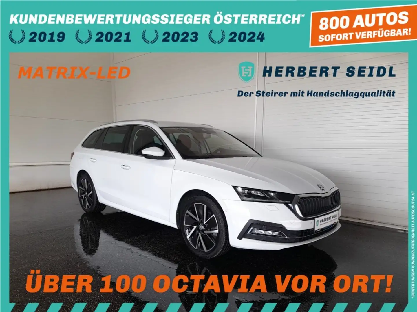 Skoda Octavia Combi STYLE PHEV DSG *18 ZOLL / MATRIX-LED / DCC / HEAD-UP / VIRTUELL / NAVI / ACC / MEMORY SPORTSITZE / E-KLAPPE* Weiß - 1