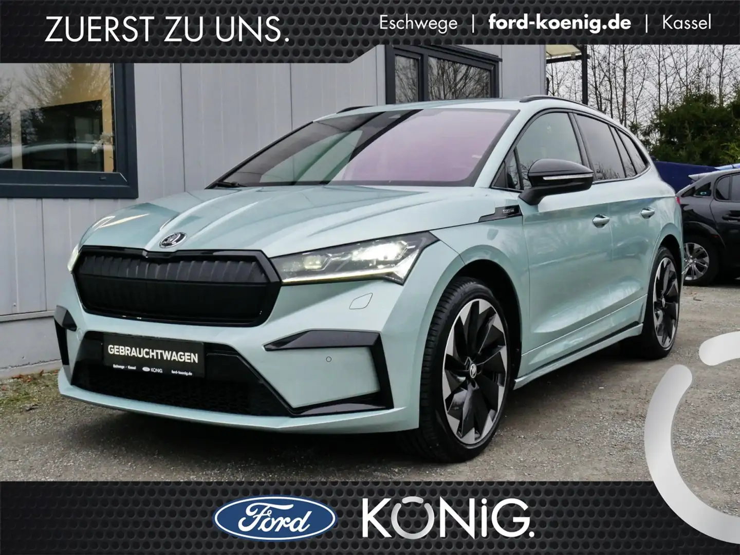 Skoda Enyaq iV 60 Sportline Aut+Navi+Klima+Kamera+ACC Klima Argent - 1