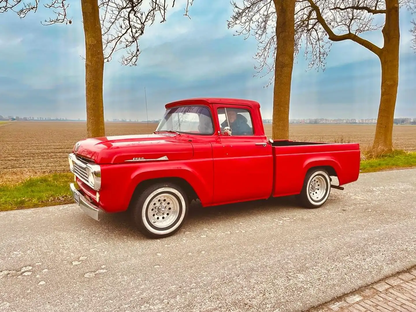 Ford F 100 1958 3,7L V6 Benzine Rouge - 2