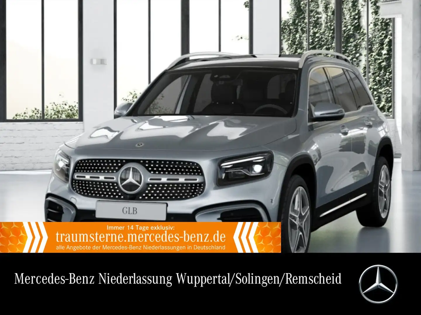 Mercedes-Benz GLB 200 AMG+PANO+360°+MULTIBEAM+HUD+TOTW+KEYLESS Silber - 1